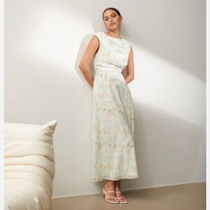 Abercrombie’s women’s dress open back drape